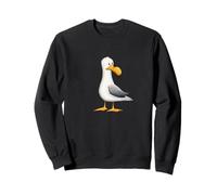 Illustration d'un drôle de Dessin de Mouette Mignon Oiseau Sweatshirt