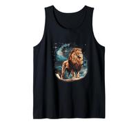 Illustration d'un Lion Majestueux dans l'espace Débardeur