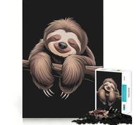 Illustration d'un Paresseux endormi, Puzzle de 1000 pièces pour Adolescents, Jeu Intelligent, Moment de Partage, Assemblage d'une œuvre d'art 38x26cm