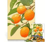 Illustration d'une Branche d'oranger Puzzle de 1000 pièces pour Adolescents Jeu intellectuel Qualité et Design Cadeau élégant (50x75cm)