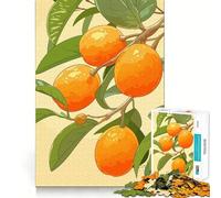 Illustration d'une Branche d'oranger Puzzle de 1000 pièces pour Adolescents Jeu intellectuel Qualité et Design Cadeau élégant (50x75cm)