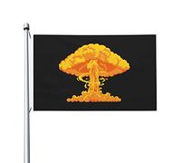 Illustration D'Une Explosion Nucléaire Drapeaux Double Face Drapeaux De Maison Imprimé Bannières 90X150Cm Pour Vacances Clubs Toutes Les Saisons