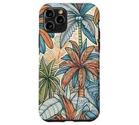 Illustration d'une luxuriante forêt Tropicale de Palmiers Coque pour iPhone 11 Pro