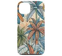 Illustration d'une luxuriante forêt Tropicale de Palmiers Coque pour iPhone 13