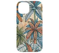 Illustration d'une luxuriante forêt Tropicale de Palmiers Coque pour iPhone 14