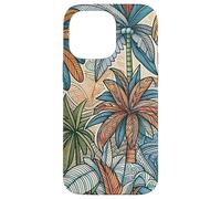 Illustration d'une luxuriante forêt Tropicale de Palmiers Coque pour iPhone 14 Pro Max