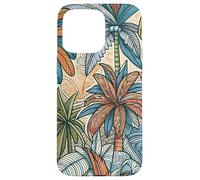Illustration d'une luxuriante forêt Tropicale de Palmiers Coque pour iPhone 15 Pro Max