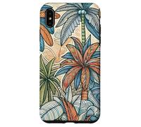 Illustration d'une luxuriante forêt Tropicale de Palmiers Coque pour iPhone XS Max