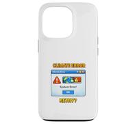 Illustration environnementale d'alerte du système Climatique planète Coque pour iPhone 13 Pro
