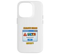 Illustration environnementale d'alerte du système Climatique planète Coque pour iPhone 14 Pro