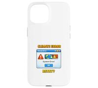 Illustration environnementale d'alerte du système Climatique planète Coque pour iPhone 15