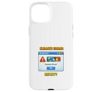 Illustration environnementale d'alerte du système Climatique planète Coque pour iPhone 15 Plus