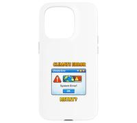 Illustration environnementale d'alerte du système Climatique planète Coque pour iPhone 15 Pro