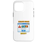 Illustration environnementale d'alerte du système Climatique planète Coque pour iPhone 16 Pro Max