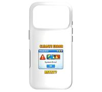 Illustration environnementale d'alerte du système Climatique planète Coque pour iPhone 17 Pro