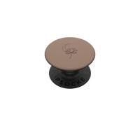 Illustration esthétique de Lune de Lotus céleste PopSockets PopGrip Adhésif
