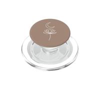 Illustration esthétique de Lune de Lotus céleste PopSockets PopGrip pour MagSafe