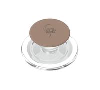Illustration esthétique de Lune de Lotus céleste PopSockets PopGrip pour MagSafe