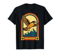 Illustration Falcon pèlerin planant au-Dessus des Montagnes T-Shirt