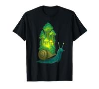 Illustration Fantaisie Fantaisie avec Mini Prairie d'escargot de forêt T-Shirt