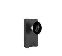 Illustration Fantastique Gothique d'une créature cyberlicorne Noire PopSockets PopWallet pour MagSafe