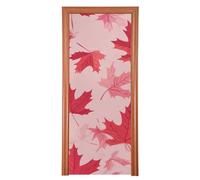 Illustration Feuille d'érable Ru ouverture de porte Décoration 35 x 79 In Welcome Summer Banner Holiday Party Supplies M