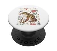 Illustration Florale botanique de Grenouille Vintage PopSockets PopGrip Adhésif