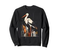 Illustration géométrique Cigogne Sweatshirt