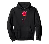 Illustration Graphique de Portrait de Fleur de Tulipe Sweat à Capuche
