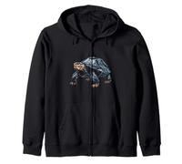 Illustration Graphique de Tortue Amoureux de la Faune et de l'océan Sweat à Capuche