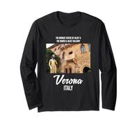 Illustration Graphique de Vérone Italie Roméo et Juliette Manche Longue