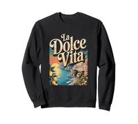 Illustration Graphique pittoresque de la côte Italienne Sweatshirt