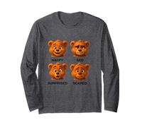 Illustration graphique « Today I Feel Cool » - Visage d'ours en peluche Manche Longue