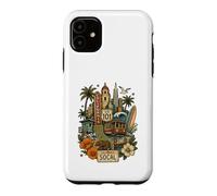 Illustration Graphique Vintage SoCal Tattoo Style Californie Coque pour iPhone 11