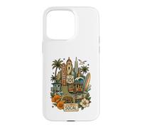 Illustration Graphique Vintage SoCal Tattoo Style Californie Coque pour iPhone 15 Pro Max
