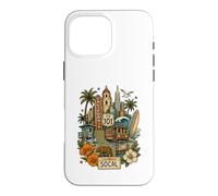 Illustration Graphique Vintage SoCal Tattoo Style Californie Coque pour iPhone 16 Pro Max