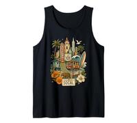 Illustration Graphique Vintage SoCal Tattoo Style Californie Débardeur