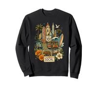 Illustration Graphique Vintage SoCal Tattoo Style Californie Sweatshirt