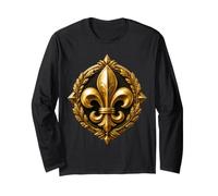 Illustration héraldique de Laurier Royal Fleur de lys Manche Longue