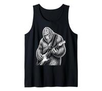 Illustration Humoristique de Guitare Bigfoot Sasquatch Rock Art Débardeur