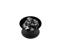 Illustration Humoristique de Guitare Bigfoot Sasquatch Rock Art PopSockets PopGrip Adhésif