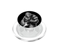 Illustration Humoristique de Guitare Bigfoot Sasquatch Rock Art PopSockets PopGrip pour MagSafe