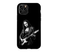 Illustration Humoristique Mona Lisa Guitar Rock Art Coque pour iPhone 11 Pro