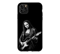 Illustration Humoristique Mona Lisa Guitar Rock Art Coque pour iPhone 11 Pro Max