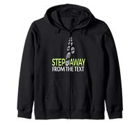 Illustration Humoristique « Step Away from The Text » Sweat à Capuche