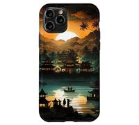 Illustration inspirée des marionnettes mystiques de Bali Indonésie Coque pour iPhone 11 Pro