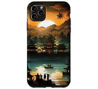 Illustration inspirée des marionnettes mystiques de Bali Indonésie Coque pour iPhone 11 Pro Max