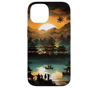 Illustration inspirée des marionnettes mystiques de Bali Indonésie Coque pour iPhone 14