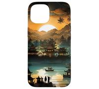 Illustration inspirée des marionnettes mystiques de Bali Indonésie Coque pour iPhone 15