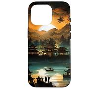 Illustration inspirée des marionnettes mystiques de Bali Indonésie Coque pour iPhone 16 Pro